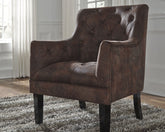 Warmstead Furniture - Ashley Furniture - Drakelle Accent Chair - Accent Chair / Mahogany - A3000051